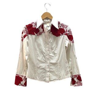 Coastal owgirl ockabilly mbroidered utton own